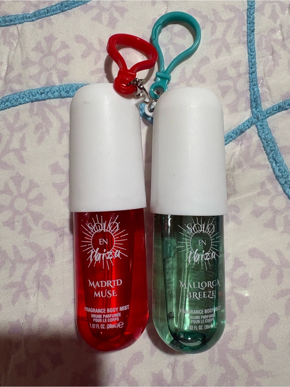 EN Fragrance Body Mist Duo — Madrid Muse (Red) & Mallorca Breeze (Green)